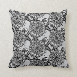 Coussin Motif de tortue de style