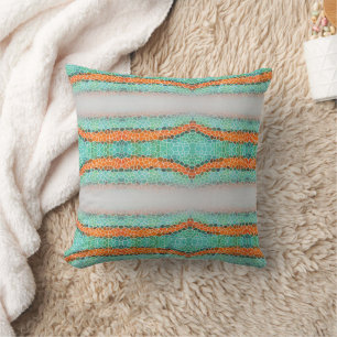 Coussin Motif de Triangle Coloré Unique