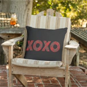 Coussin Motif de vacances Red Tartan