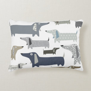 Coussin Motif de Weiner Dog
