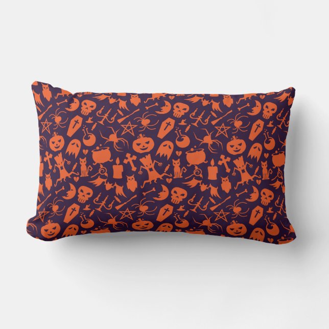 Coussin Motif d'éléments Halloween (Recto)