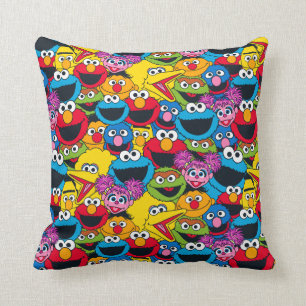 Coussin Motif d'équipage de la rue Sesame