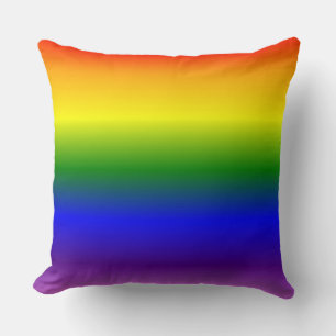 Coussin Motif des couleurs arc-en-ciel dégradantes