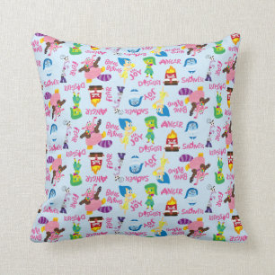 Coussin Motif des émotions mixtes