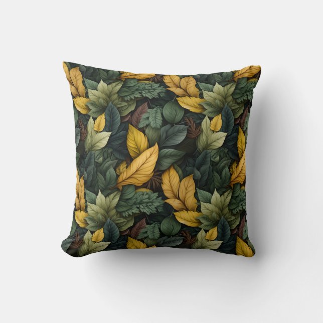 Coussin Motif des feuilles automnales (Recto)