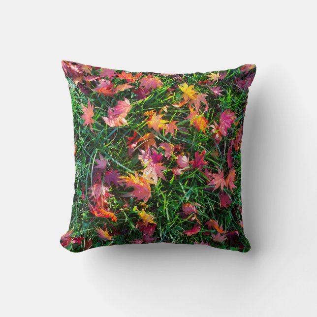 Coussin Motif des feuilles en chute (Recto)