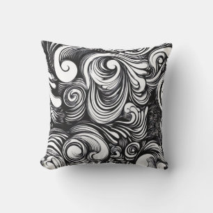 Coussin Motif Des Flèches Noires Et Blanches