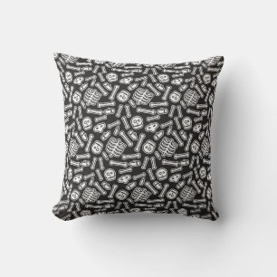 Coussin Motif des skeletons d'Halloween