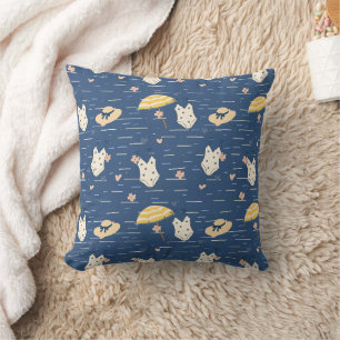 Coussin Motif d'essentiels de plage d'été (5)