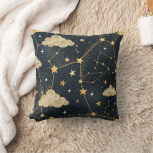 Coussin Motif d'étoiles de constellation céleste (2)
