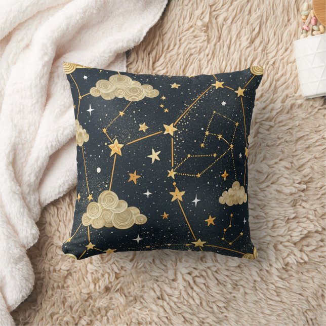 Coussin Motif d'étoiles de constellation céleste (2) (Couverture)
