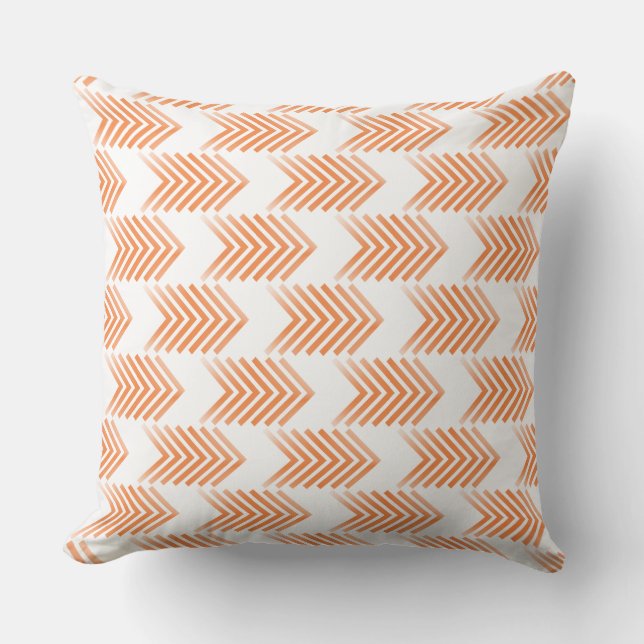 Coussin Motif d'Flèche de la tribu orange (Recto)