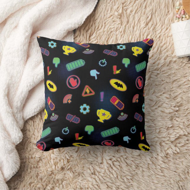 Coussin Motif d'icône de véhicule Batwheel™ (Couverture)