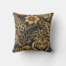 Motif d'impression botanique animale