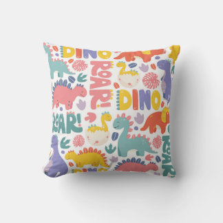 Coussin Motif Dino Roar Fun