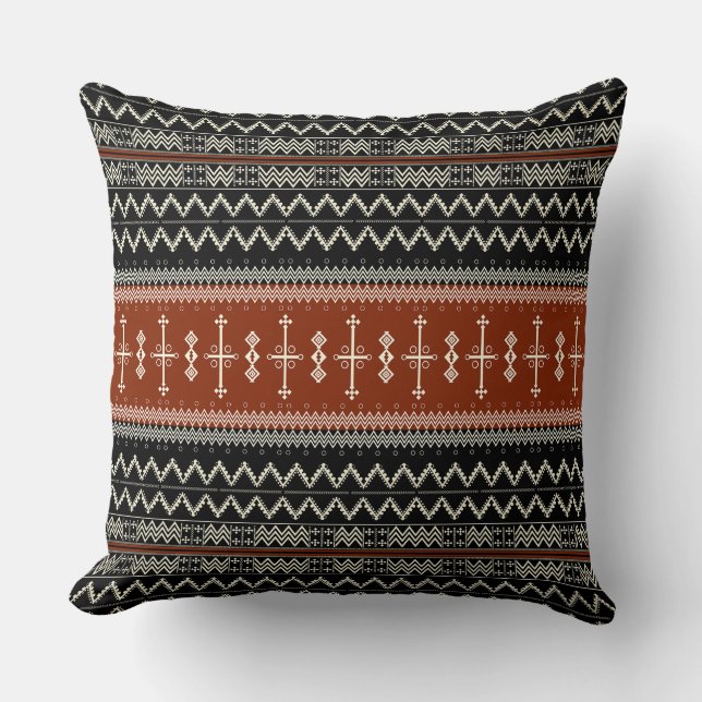 Coussin Motif du Wolf africain (Recto)
