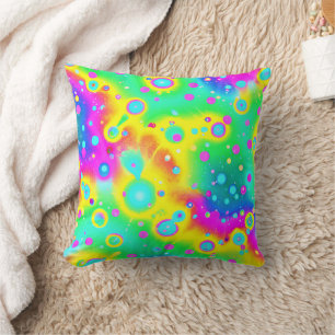 Coussin Motif dynamique Neon Blaze