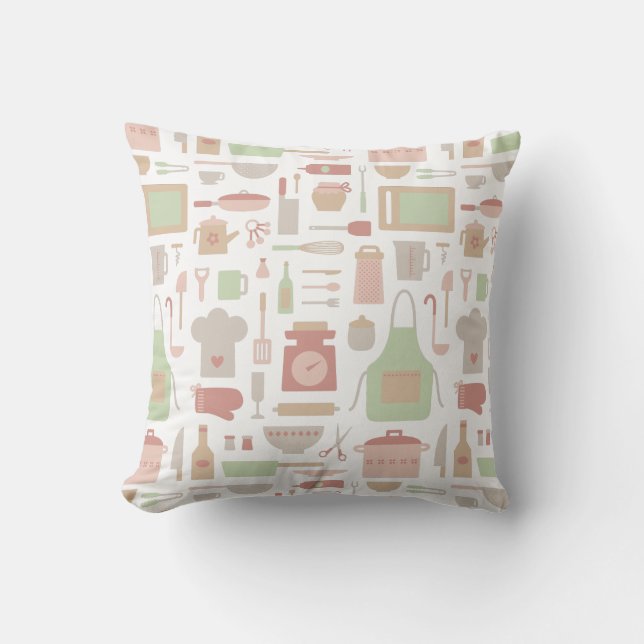 Coussin Motif élégant à la mode de batteries de cuisine de (Recto)
