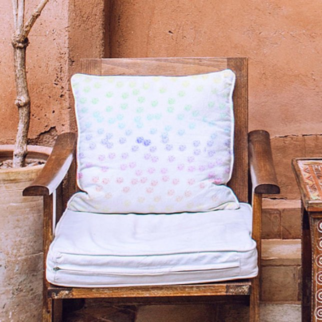 Coussin Motif élégant arc-en-ciel (Créateur téléchargé)