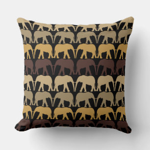 Coussin Motif Éléphants Cool
