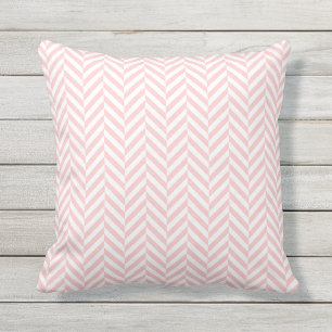Coussin Motif en arête de poisson extérieur de rose en
