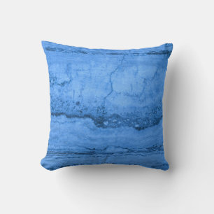 Coussin Motif en granit bleu, marbre bleu, pierre bleue