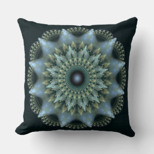Coussin Motif étoile brillant fractal
