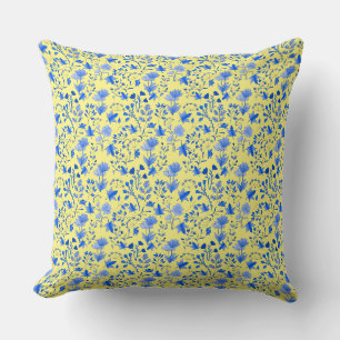 Coussin Motif feuille 12.bw Lyellow BG