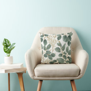 Coussin Motif Feuille de l'Eucalyptus