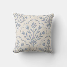 Motif fleur bleu mat texturé en coquille