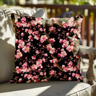 Coussin Motif Fleur de Cerisier Sakura