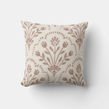 Motif fleur scallop brun chaud texturé