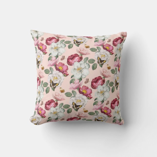 Coussin Motif Floral Classé Jeu d'oreiller (Recto)