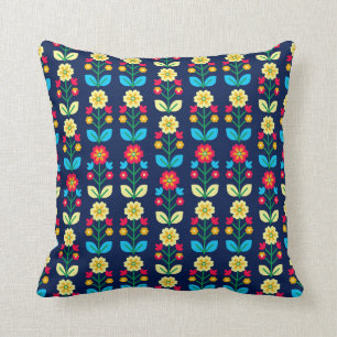 Coussin Motif floral coloré