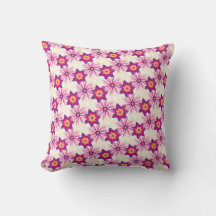 Motif floral décoratif Rose Violet Astra Moderne