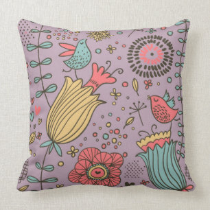 Coussin Motif floral élégant avec des fleurs