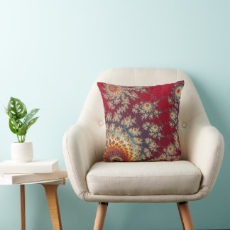 Coussin Motif floral en spirale