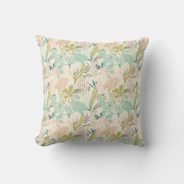Coussin Motif floral moderne (Recto)