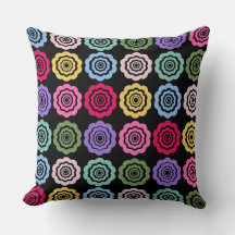 Motif floral numérique coloré