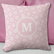 Motif Floral Rose Et Blanc