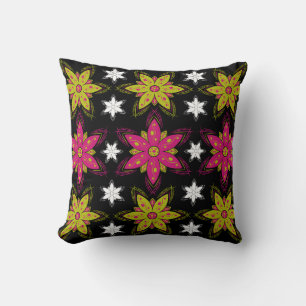 Coussin motif floral sans couture,