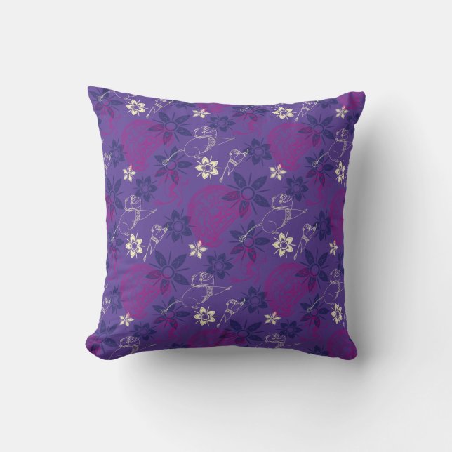 Coussin Motif Floral Tuk & Ongi (Recto)
