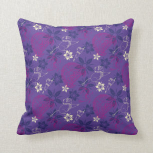 Coussin Motif Floral Tuk & Ongi