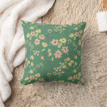 Motif floral vert bohème moderne