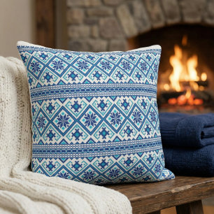 Coussin Motif folklorique traditionnel ukrainien vushuvank