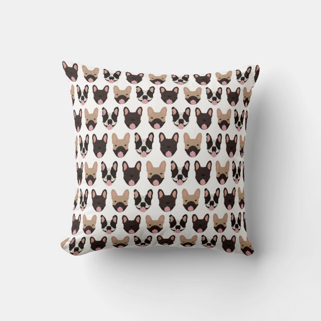 Coussin Motif français de Bulldog (Recto)