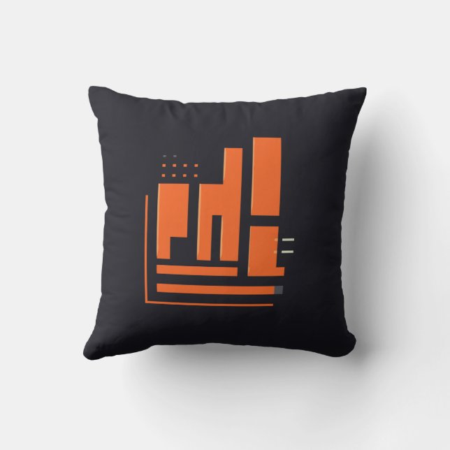 Coussin Motif géométrique (Verso)