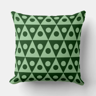 Coussin Motif géométrique 260514 - Vert fondu sur Dk Green