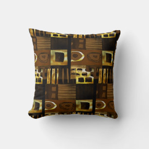 Coussin Motif géométrique afrocentrique • Contemporain 