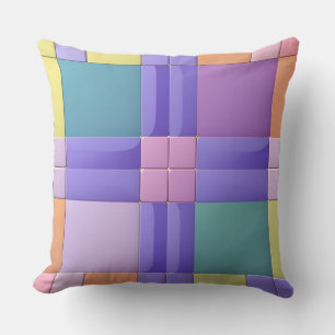 Coussin Motif géométrique aux couleurs vives
